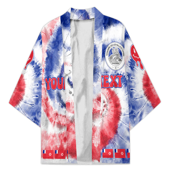 Wallis And Futuna Kimono Custom Tie Dye Style 1