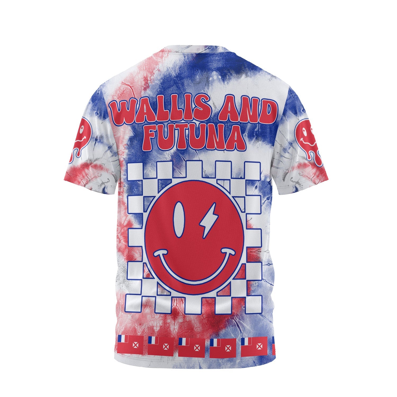 Wallis And Futuna T Shirt Custom Tie Dye Style 2