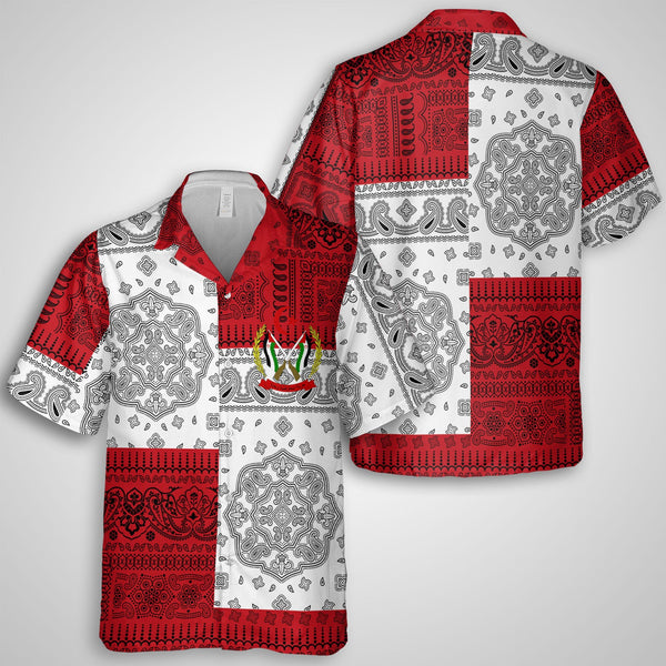 Western Sahara Hawaiian Shirt Flag And Paisley Basic Style 1