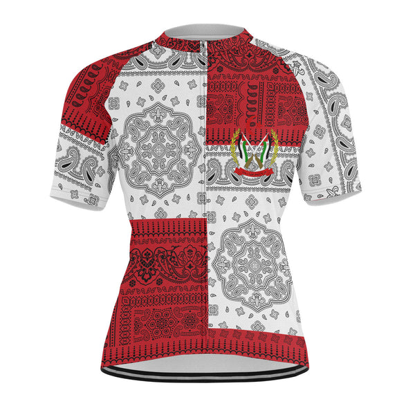 Western Sahara Men Cycling Jersey Flag And Paisley Basic Style 1