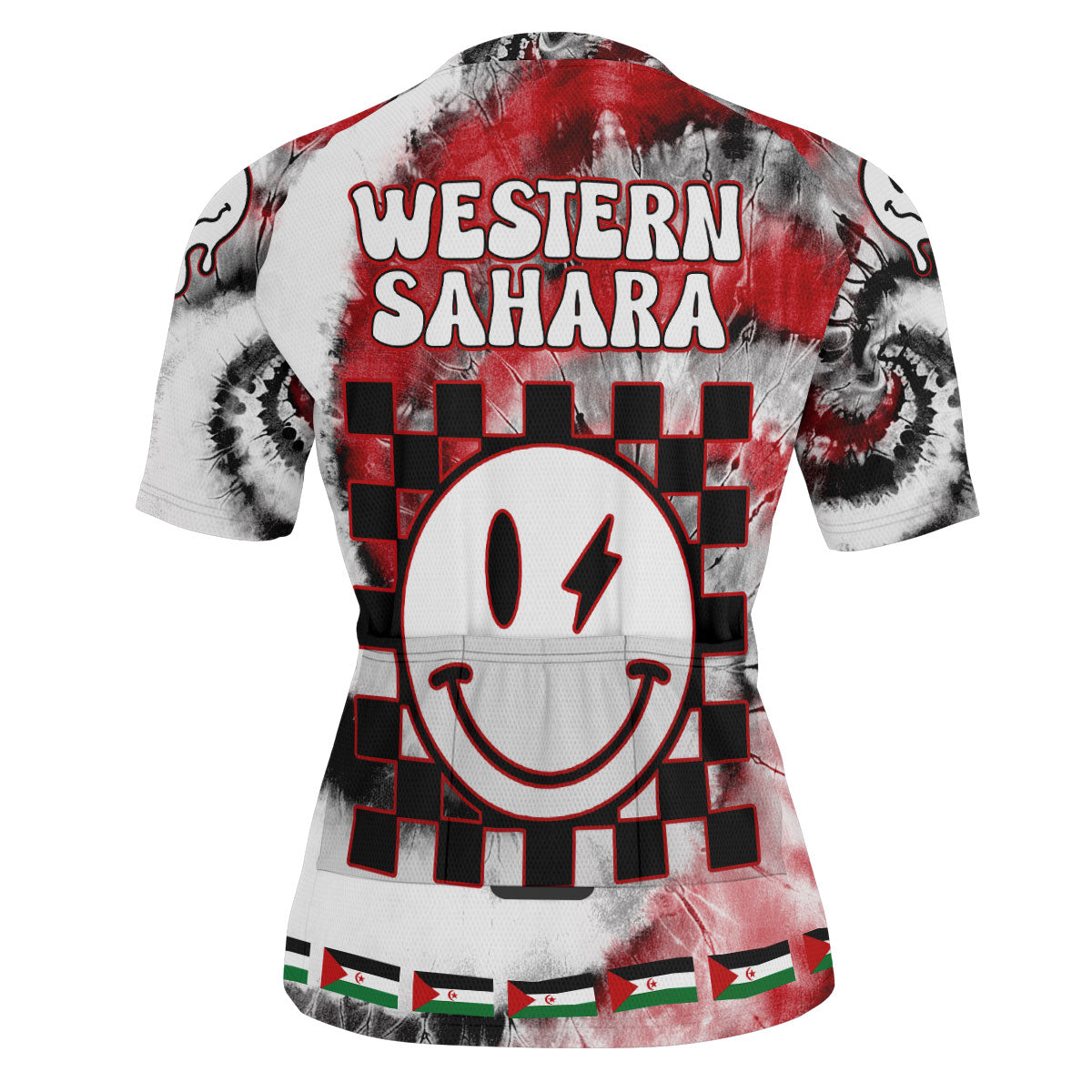 Western Sahara Men Cycling Jersey Custom Tie Dye Style 3