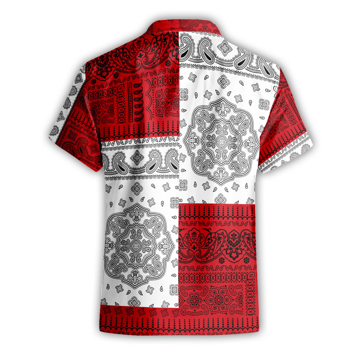 Western Sahara Short Sleeve Shirt Flag And Paisley Basic Style 3