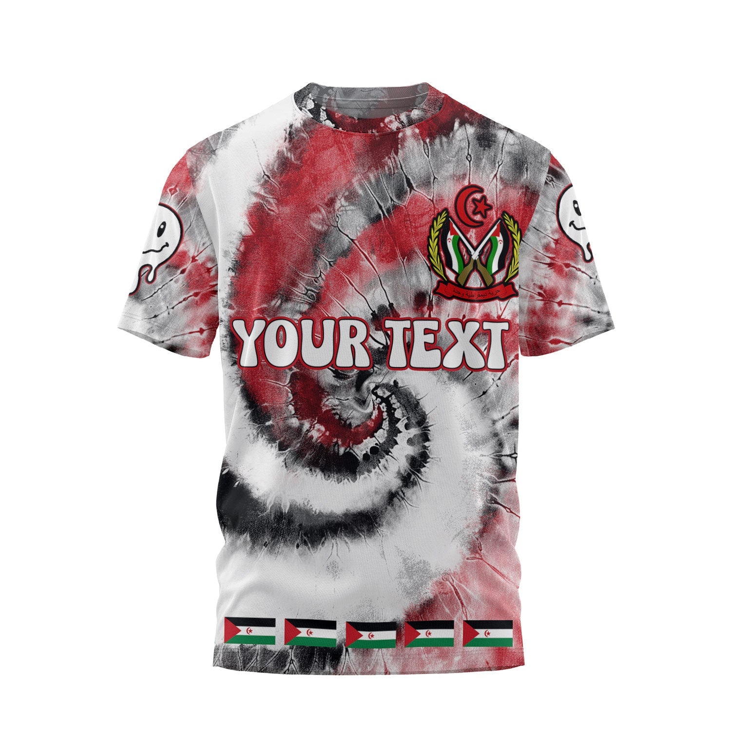 Western Sahara T Shirt Custom Tie Dye Style 1