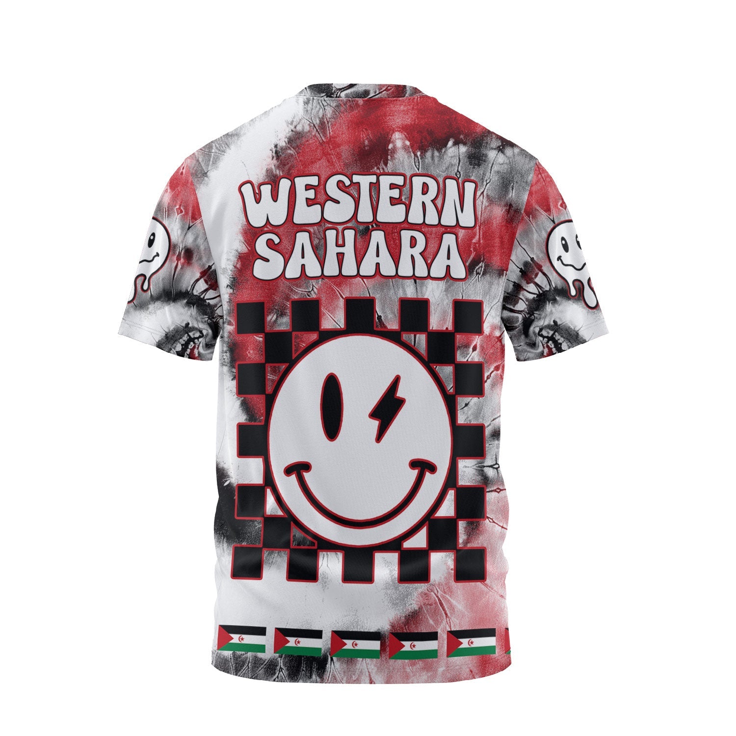 Western Sahara T Shirt Custom Tie Dye Style 2