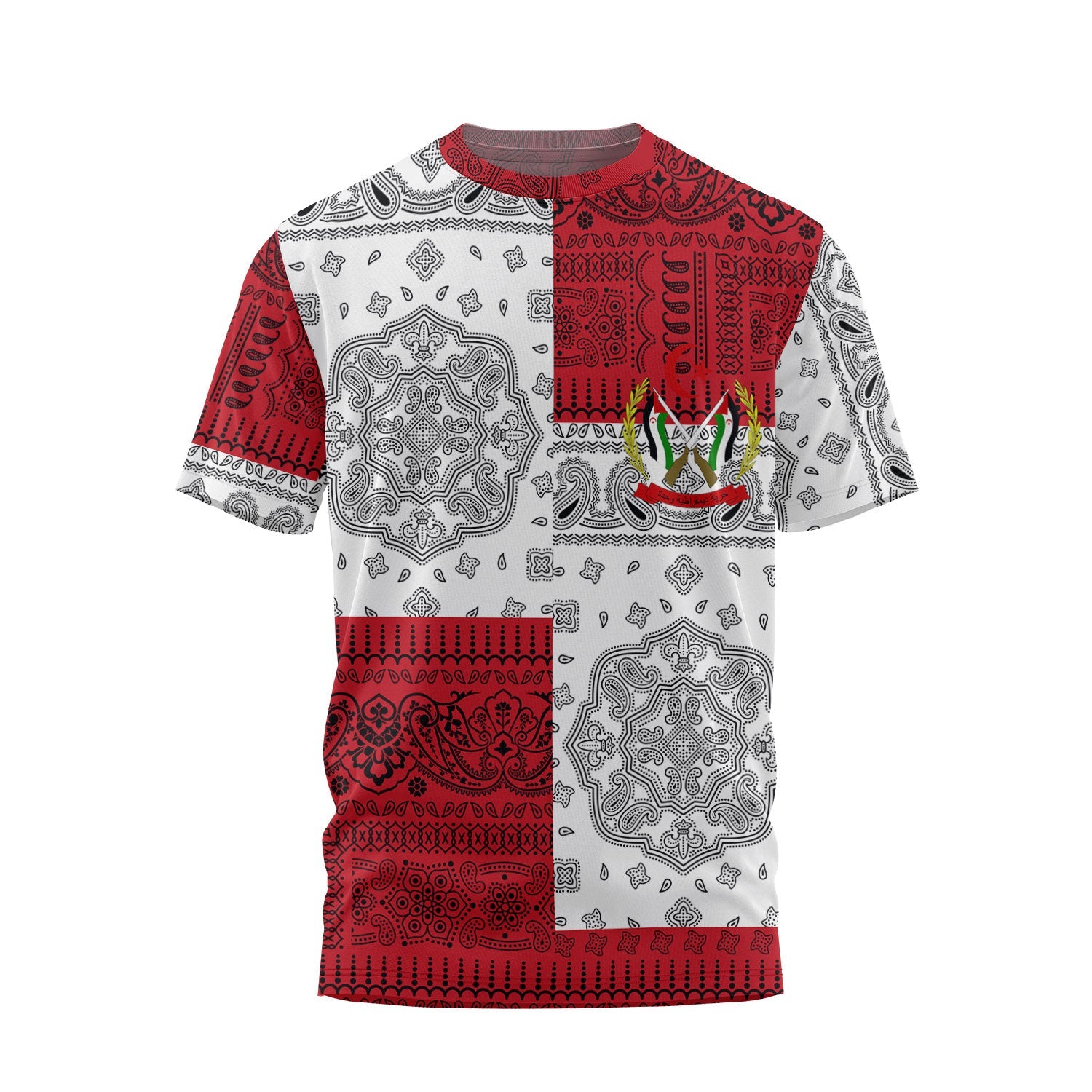 Western Sahara T Shirt Flag And Paisley Basic Style 2