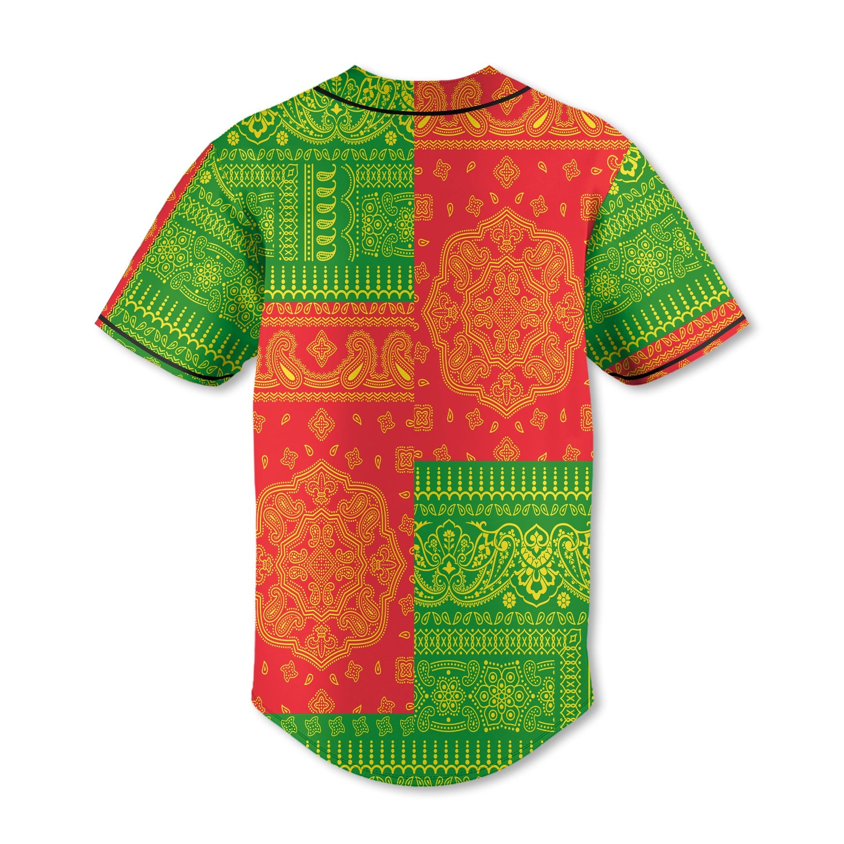 Zimbabwe Baseball Jersey Flag And Paisley Basic Style 3