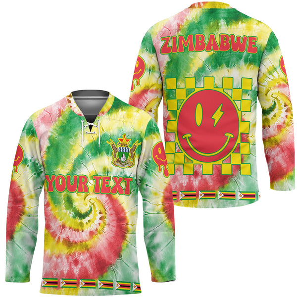 Zimbabwe Hockey Jersey Custom Tie Dye Style 1