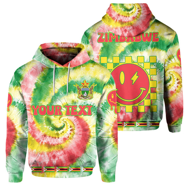 Zimbabwe Hoodie Custom Tie Dye Style 1