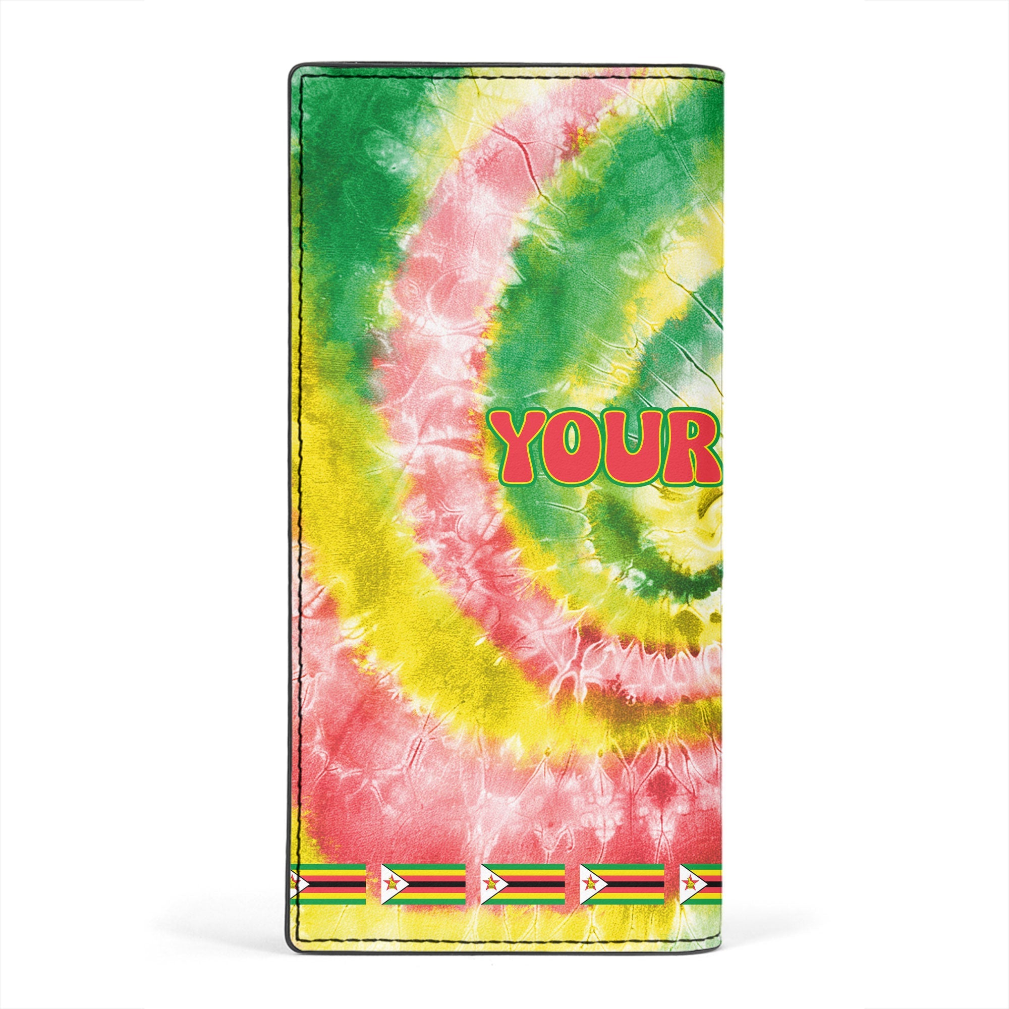 Zimbabwe Leather Wallet Custom Tie Dye Style 2