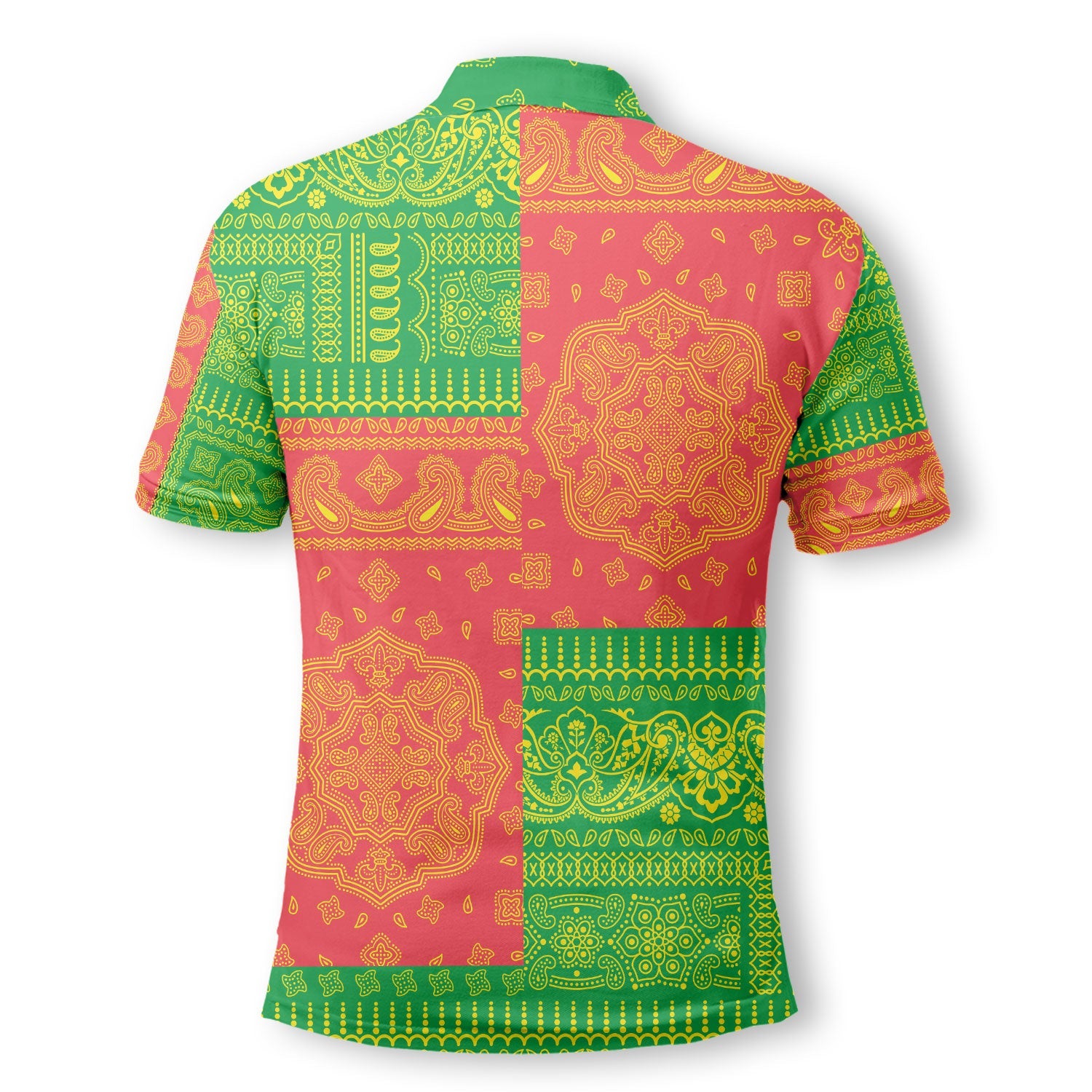 Zimbabwe Polo Shirt Flag And Paisley Basic Style 3