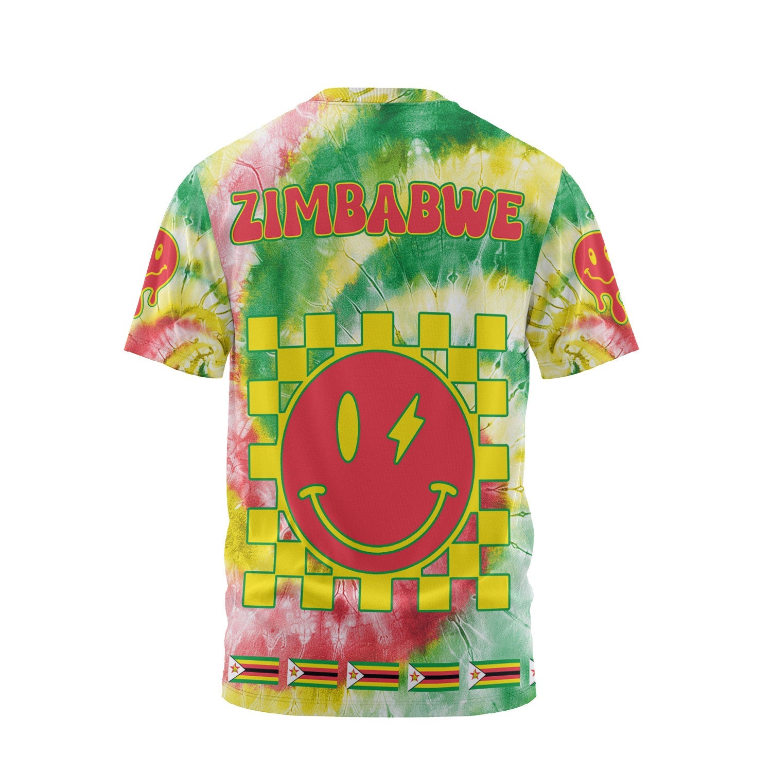 Zimbabwe T Shirt Custom Tie Dye Style 2