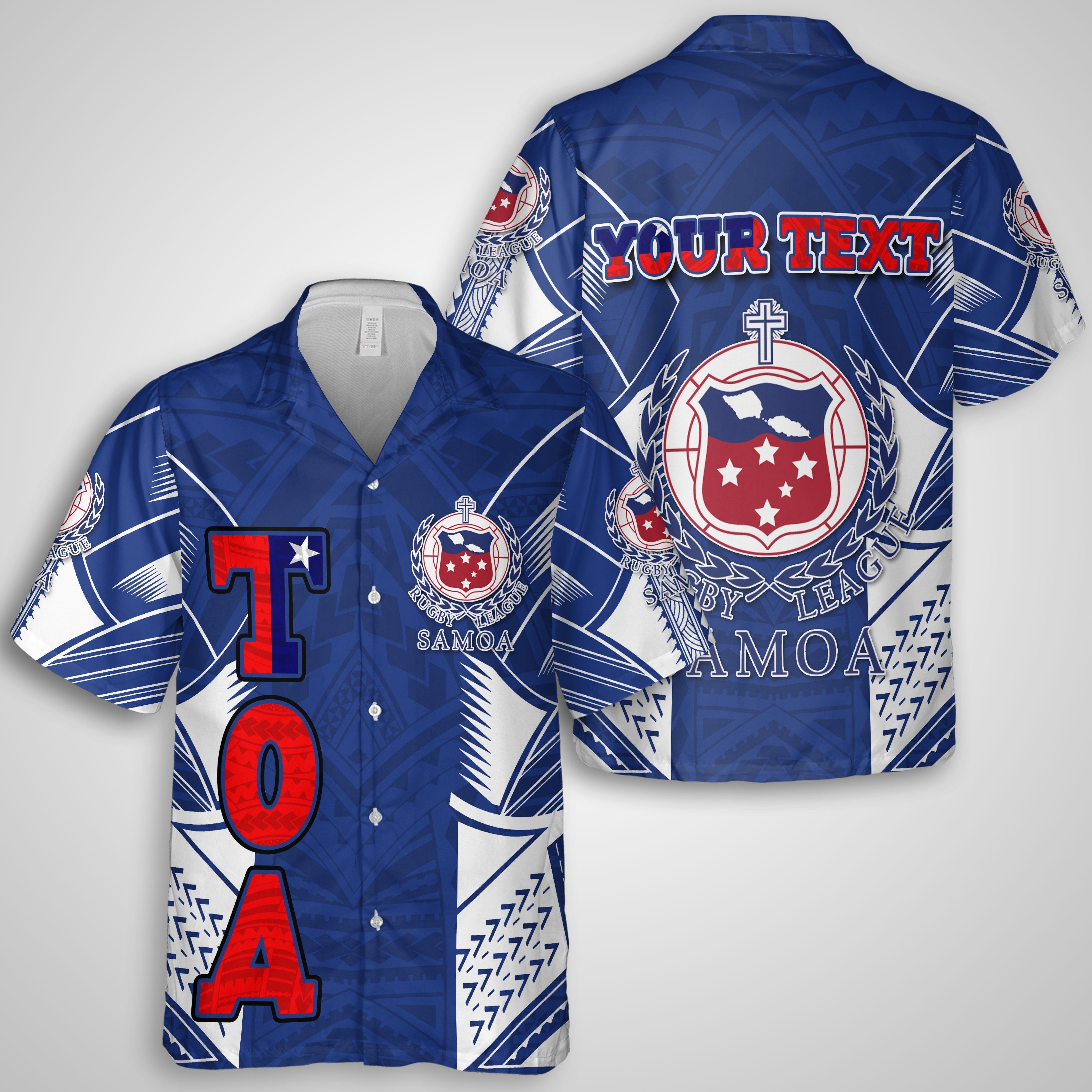 Custom TOA Samoa Rugby Hawaiian Dress & Shirt Matching Couple