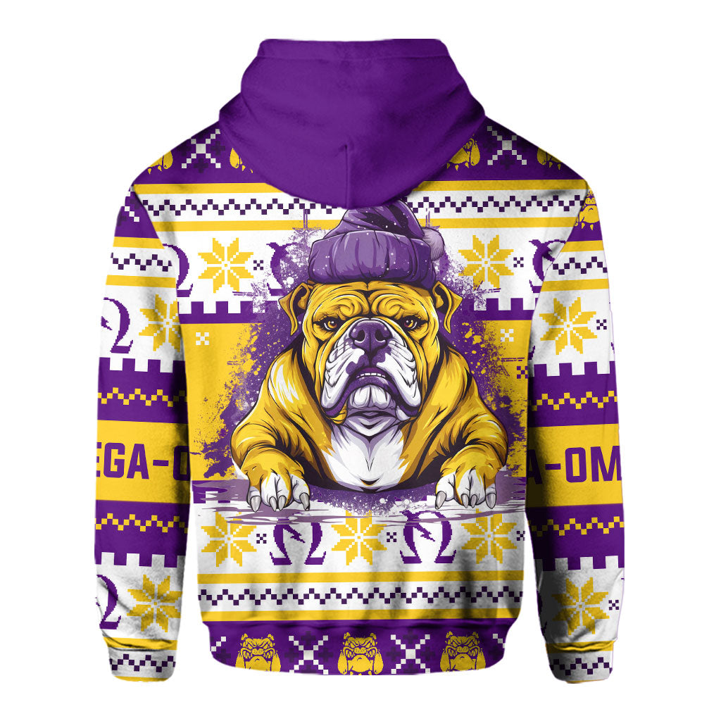 Fraternity Hoodie - OPP Christmas Bulldog Zip Hoodie