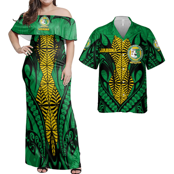 Custom Tonga Liahona High School Hawaiian Dress & Shirt Matching Couple