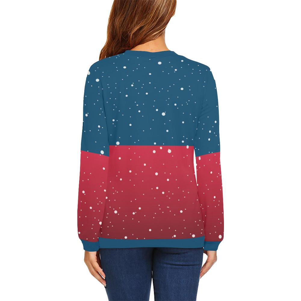 Christmas Sweatshirt - Koala Kangaroo Sign Australia Map In Snowflake