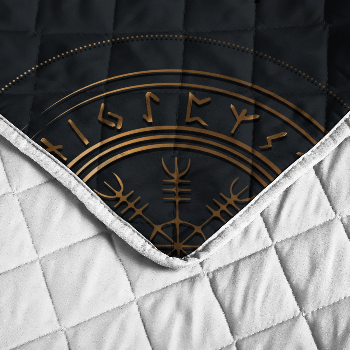 Viking Quilt Bedding Set VIKING VEGVISIR GOLD