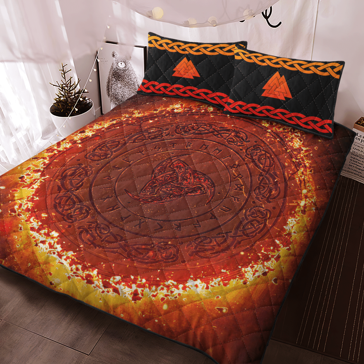 Viking Quilt Bedding Set VEGVISIR VALKNUT