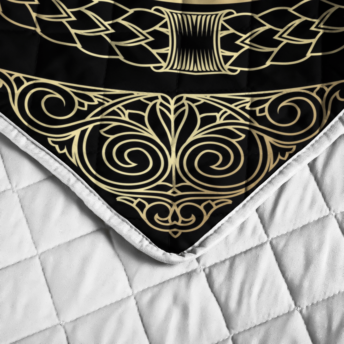 Viking Quilt Bedding Set YIN YANG YGGDRASIL TREE OF LIFE