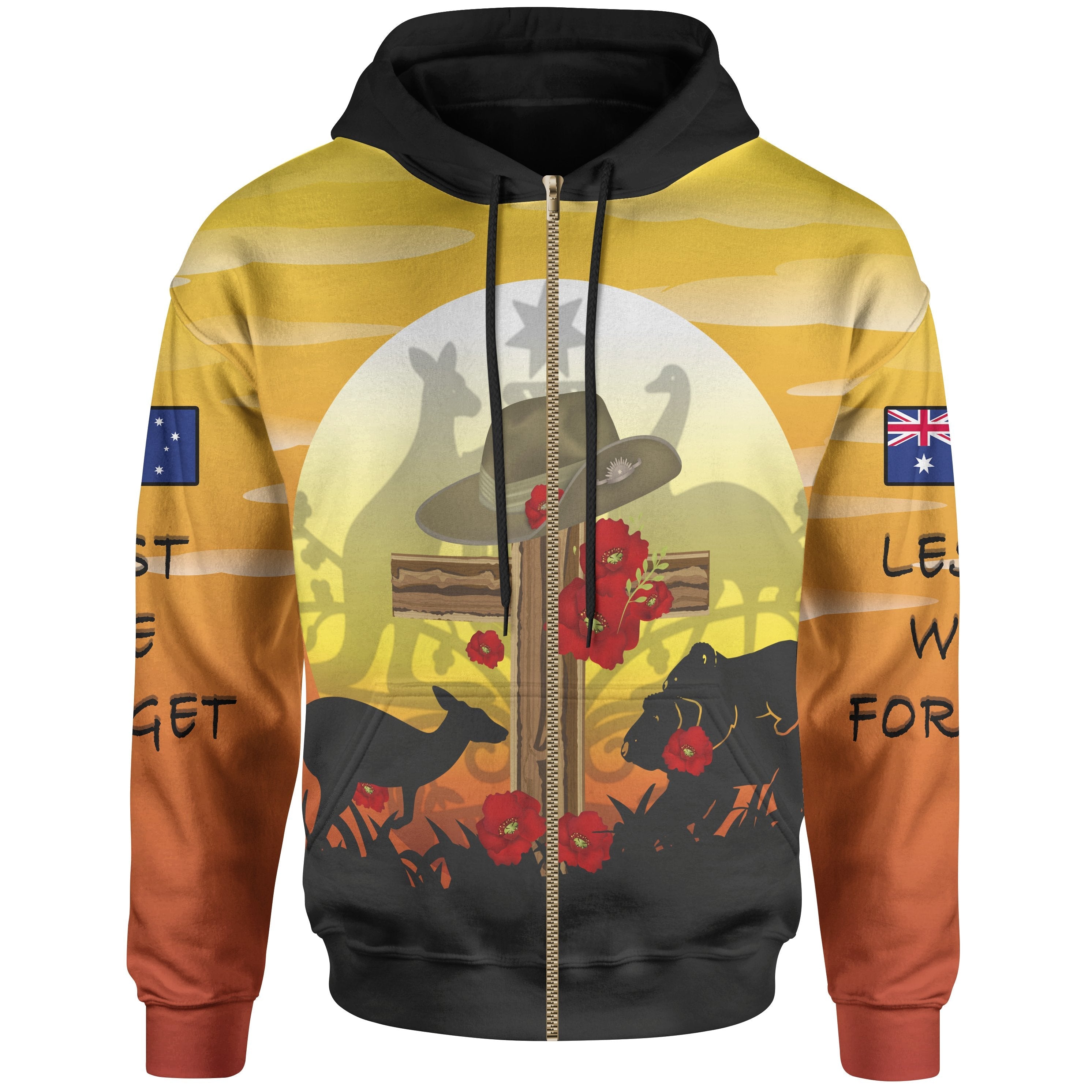 Zip Hoodie Anzac Day 2022, Dawn Service