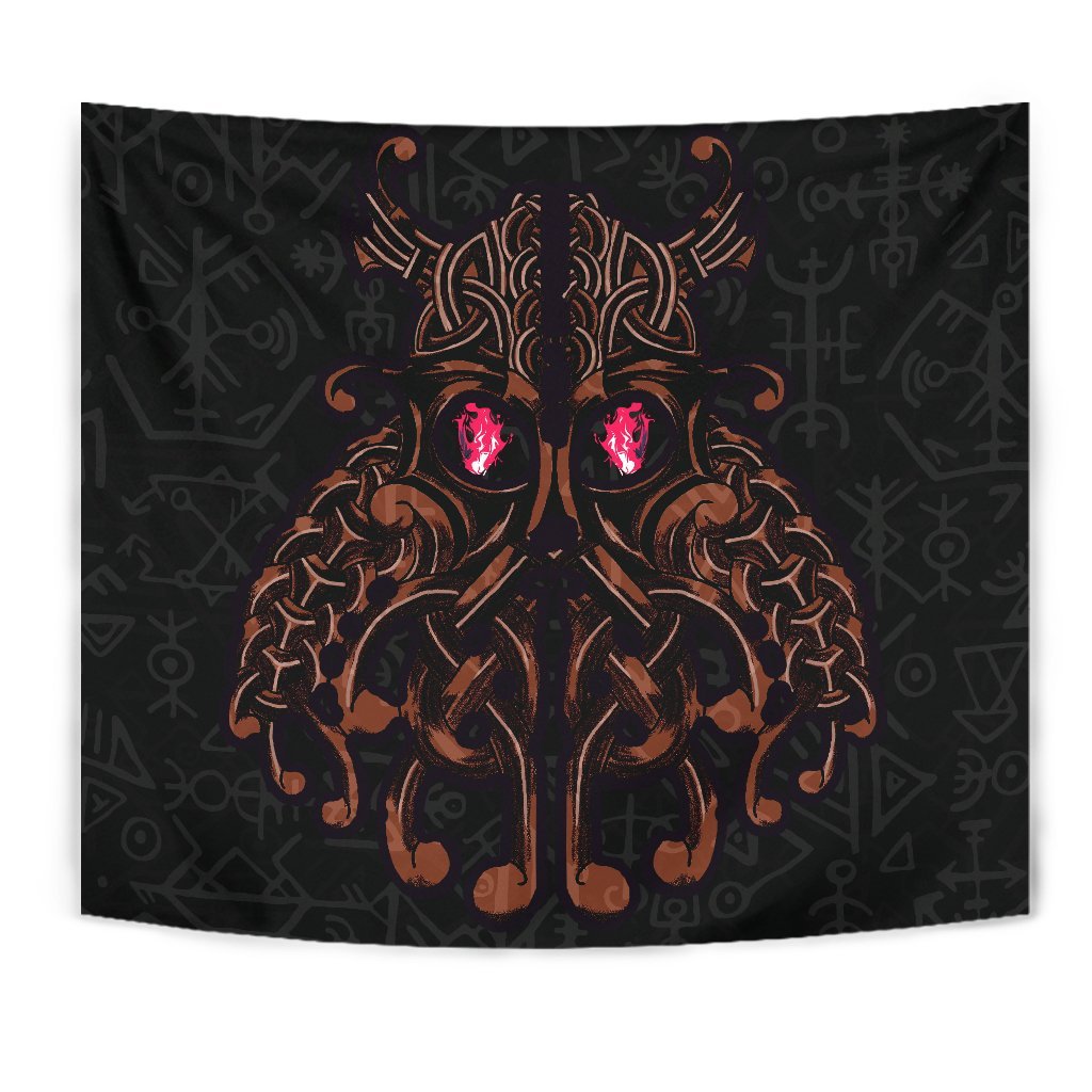 Viking Tapestry Odin God Furthark Tattoo Special