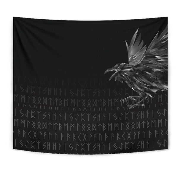 Viking Tapestry The Raven Of Odin Rune