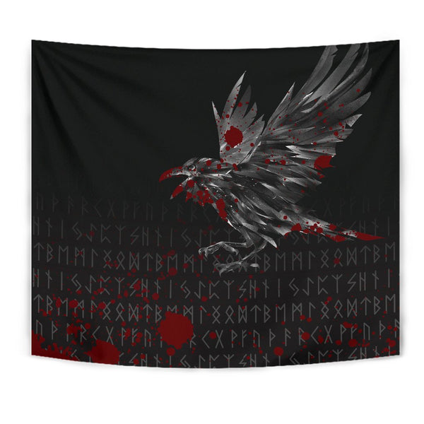 Viking Tapestry The Raven Of Odin Rune Blood