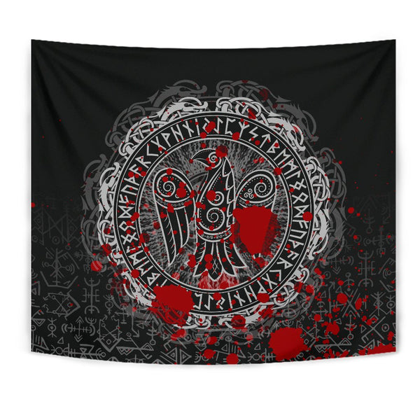 Viking Tapestry Raven Celtic Tattoo Blood