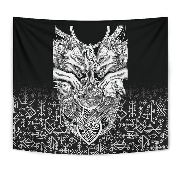 Viking Tapestry Wolf And Raven Special