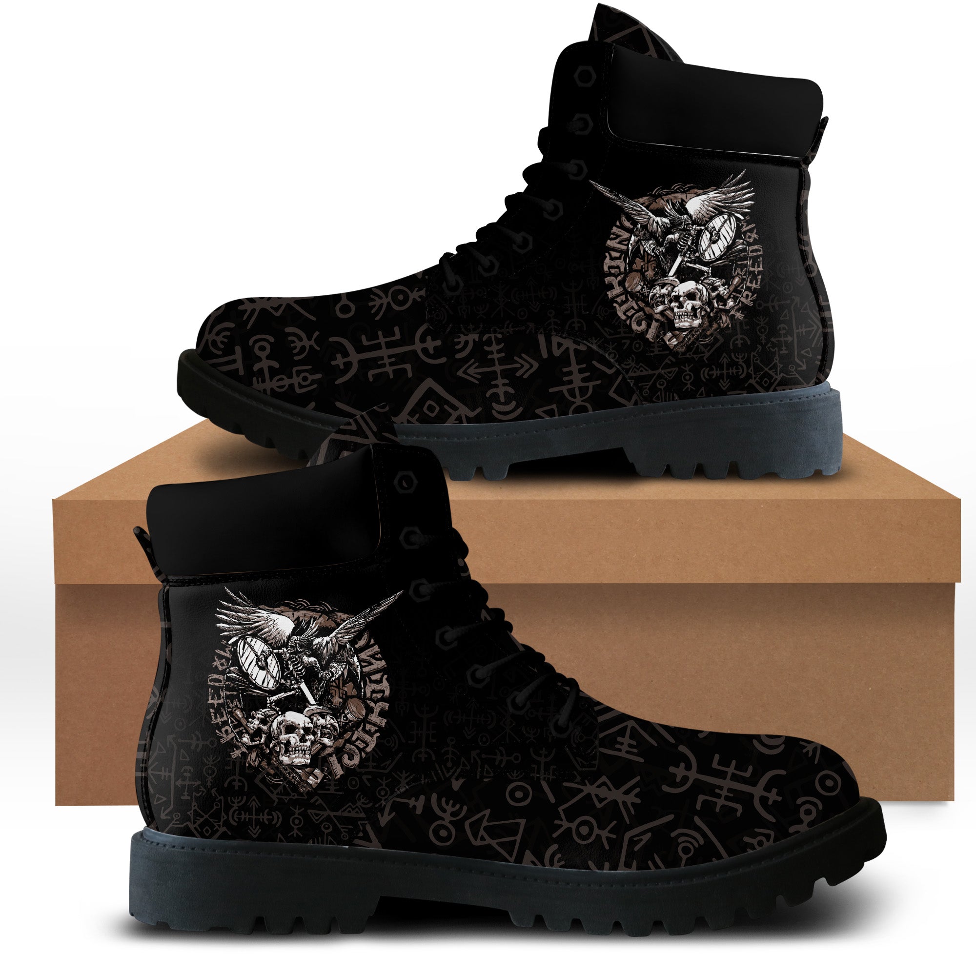 Viking All Season Boots Skull