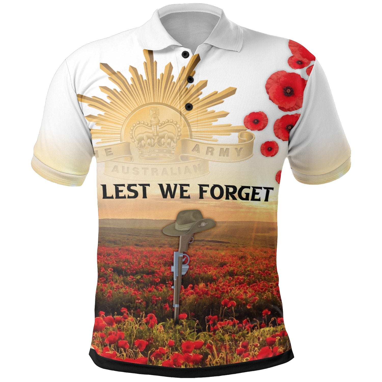Anzac Polo - Anzac Day 2022 We Will Remember Them Polo Shirt