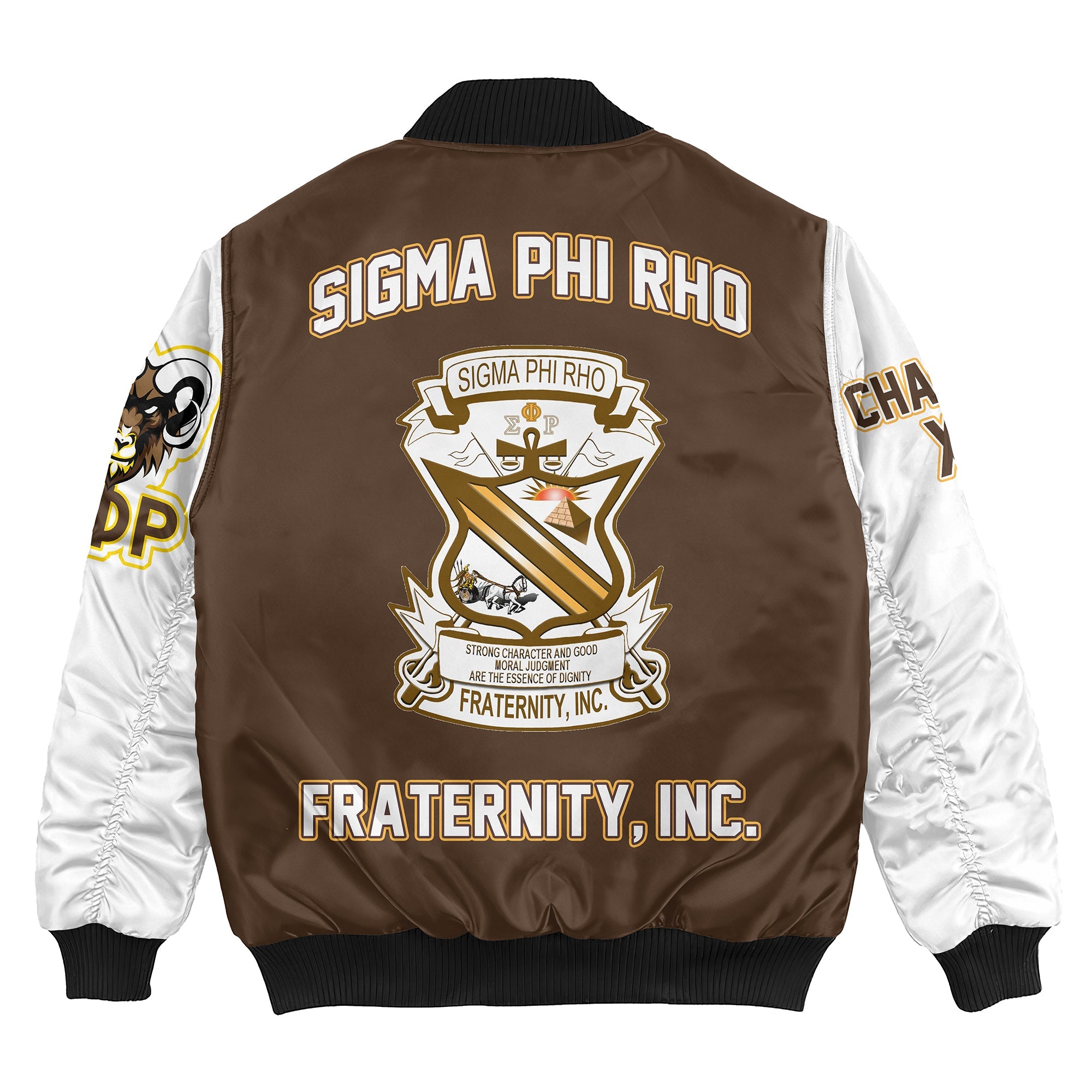 Fraternity Jacket - Personalized Sigma Phi Rho Bomber Jacket Style 2