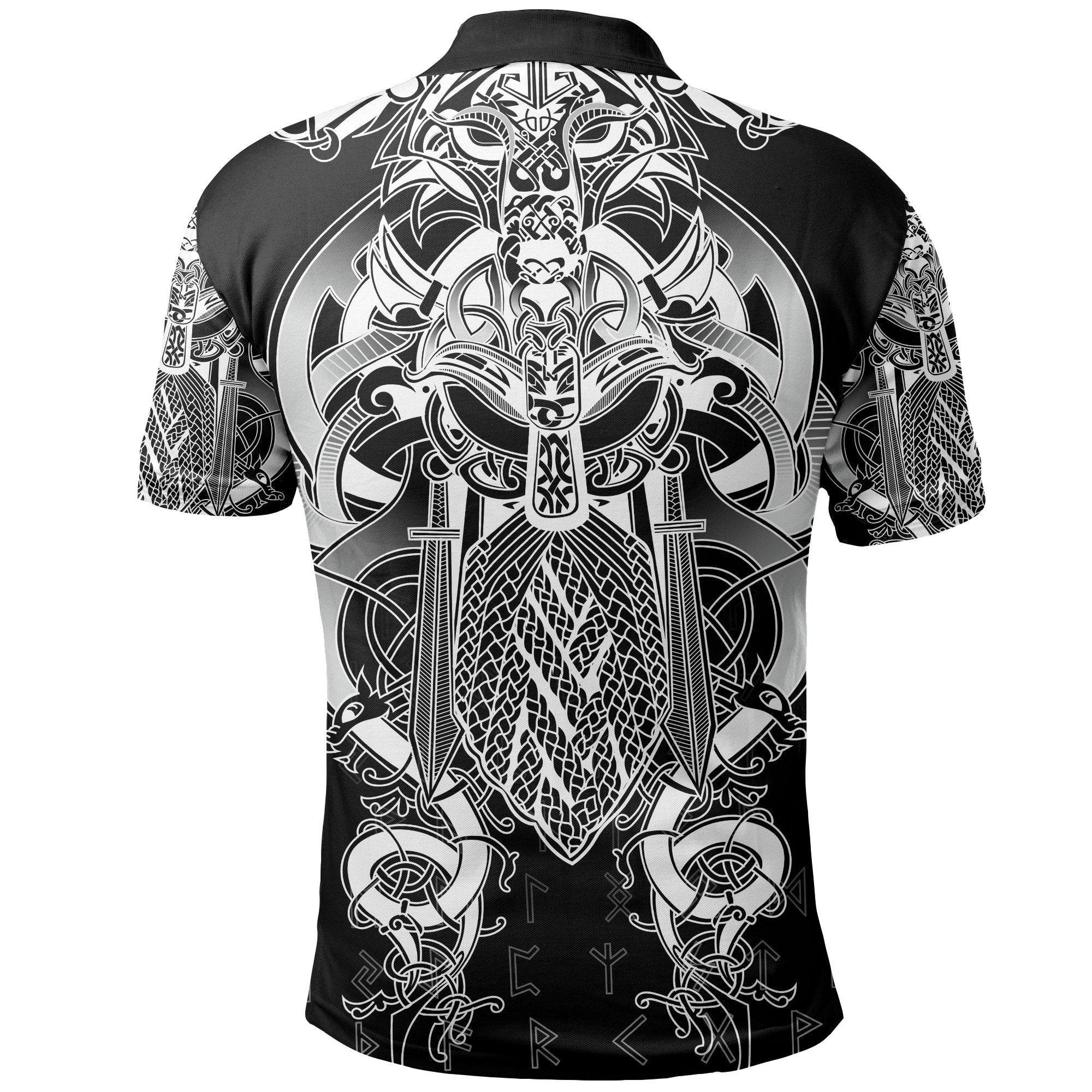 Viking Polo Shirt Fenrir & Tyr Tattoo