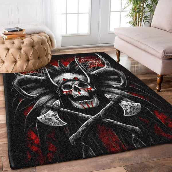 Viking Area Rug Skull Viking