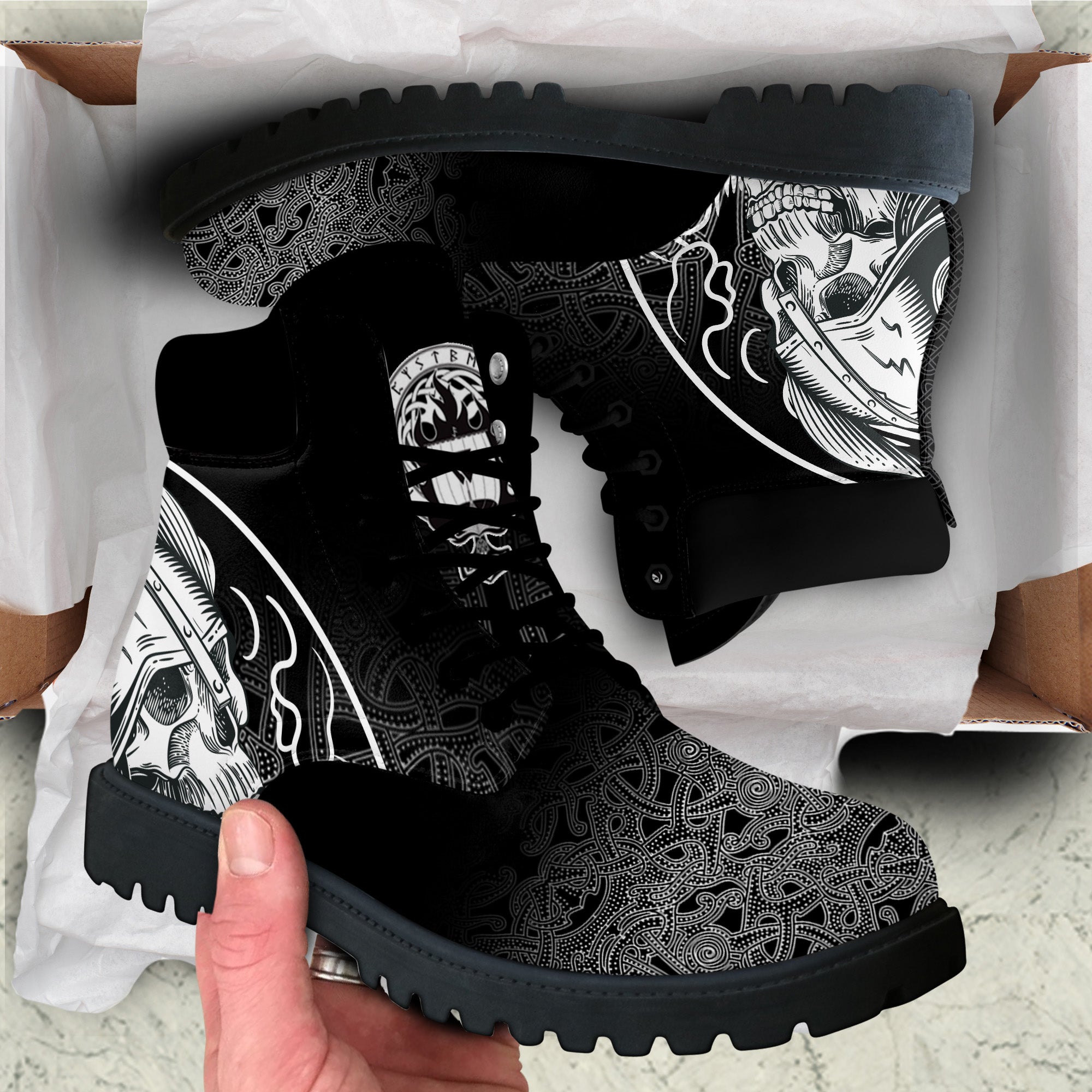 Viking All Season Boots Skull Warrior