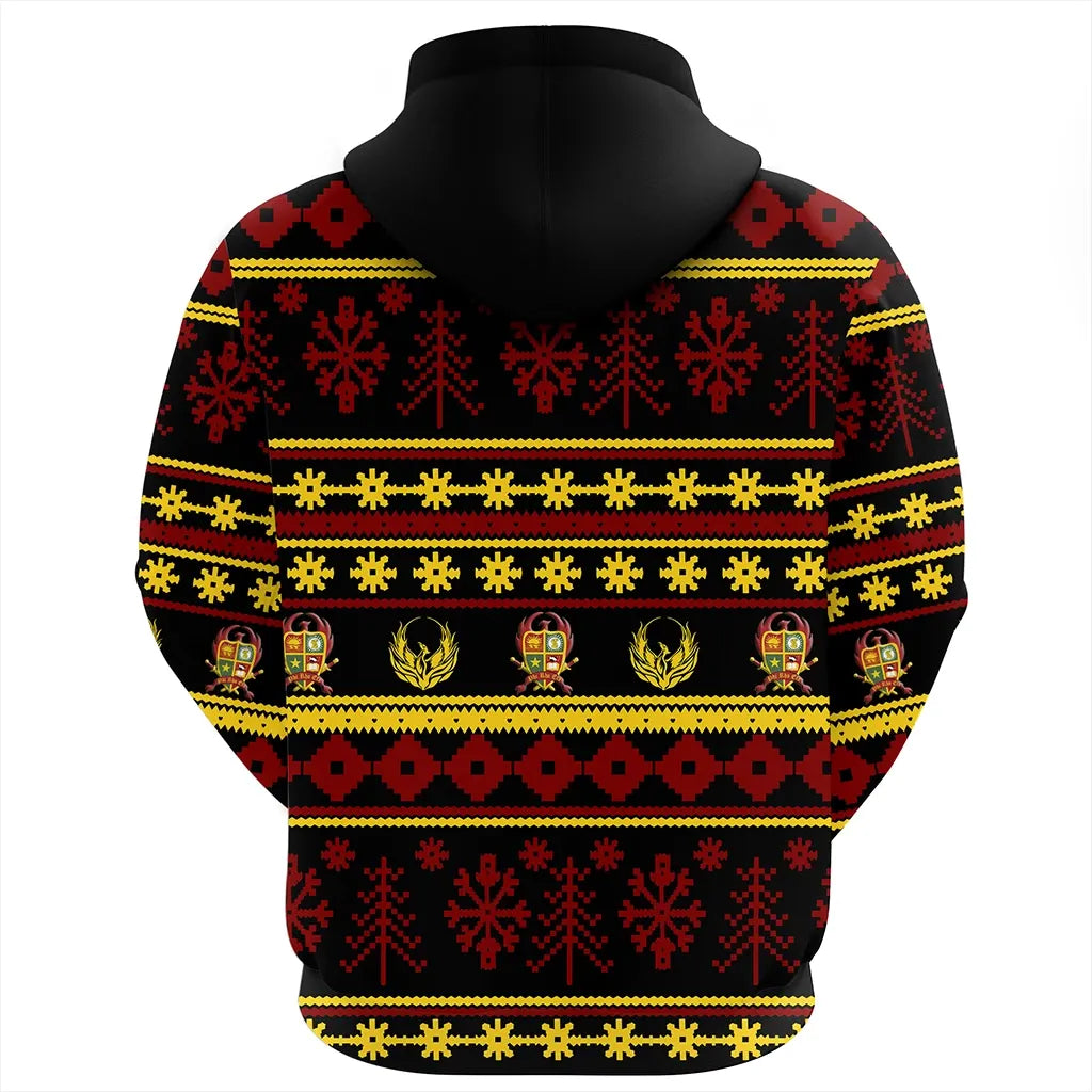 Hoodie - Phi Rho Eta Christmas Splatters Pullover J0