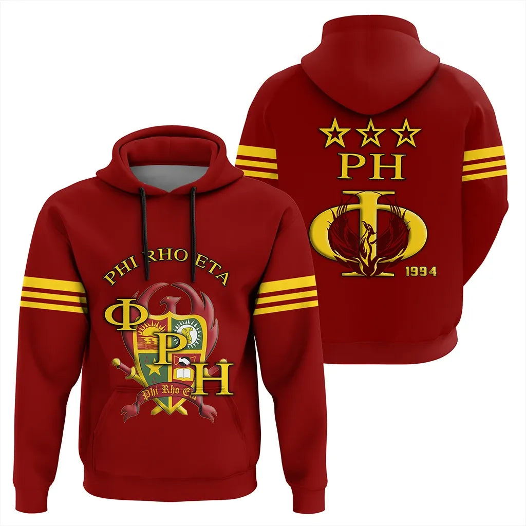 Hoodie - Phi Rho Eta PRE Style Pullover J09