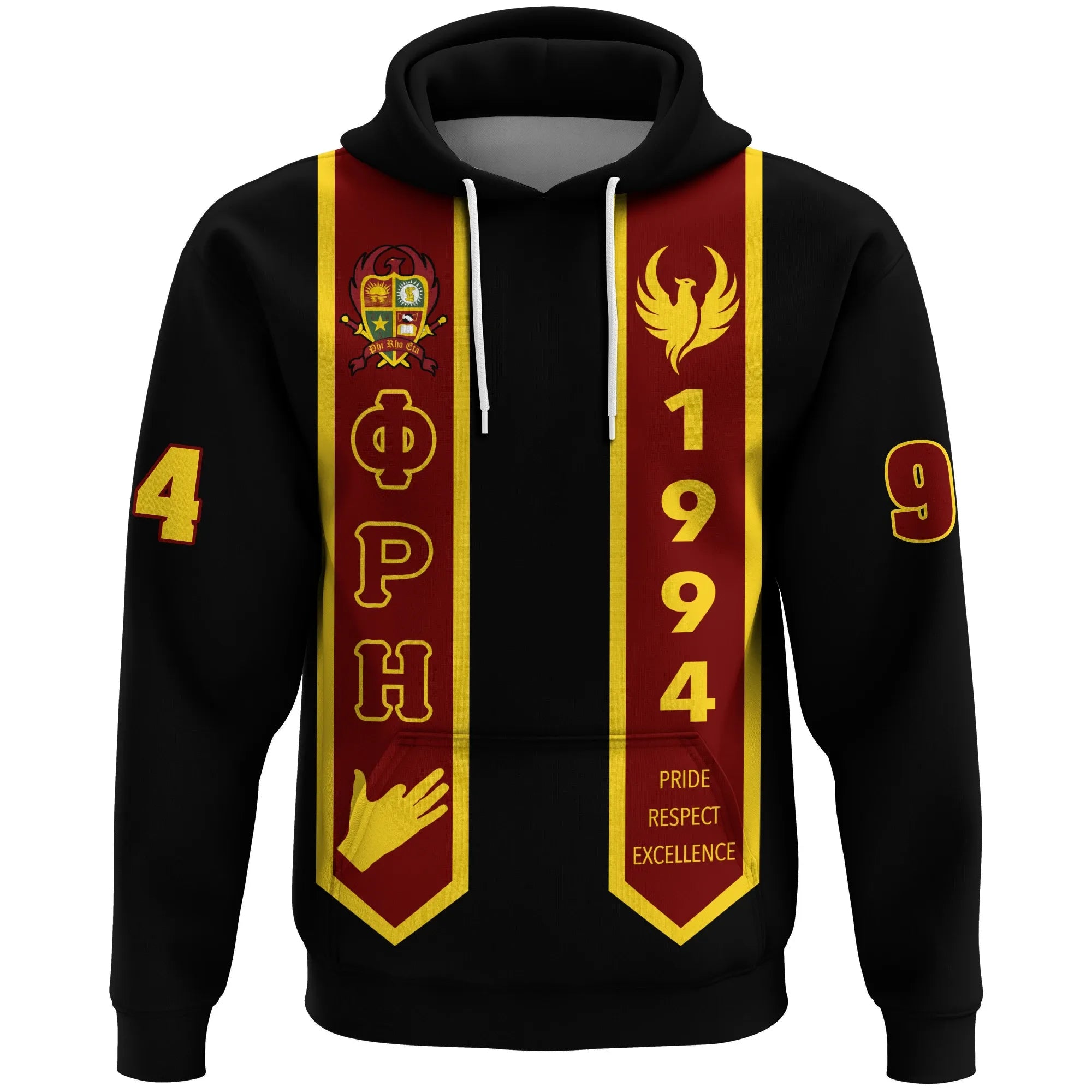 Hoodie - Phi Rho Eta Pullover Graduation Stole Style J0