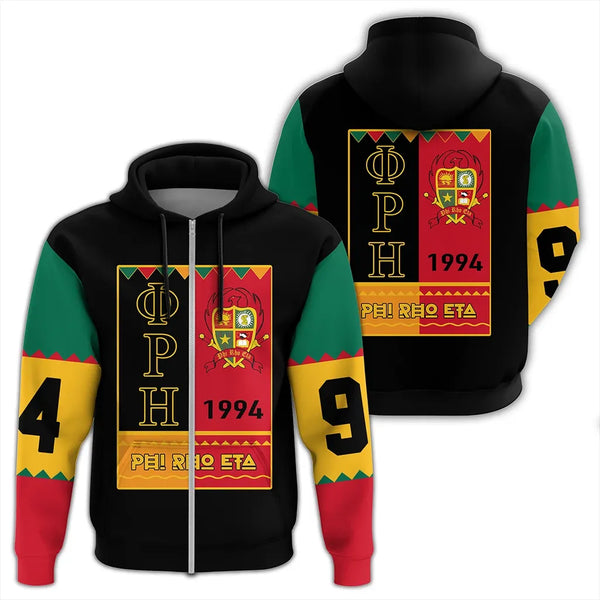 Phi Rho Eta Black History Month Zip Hoodie J09