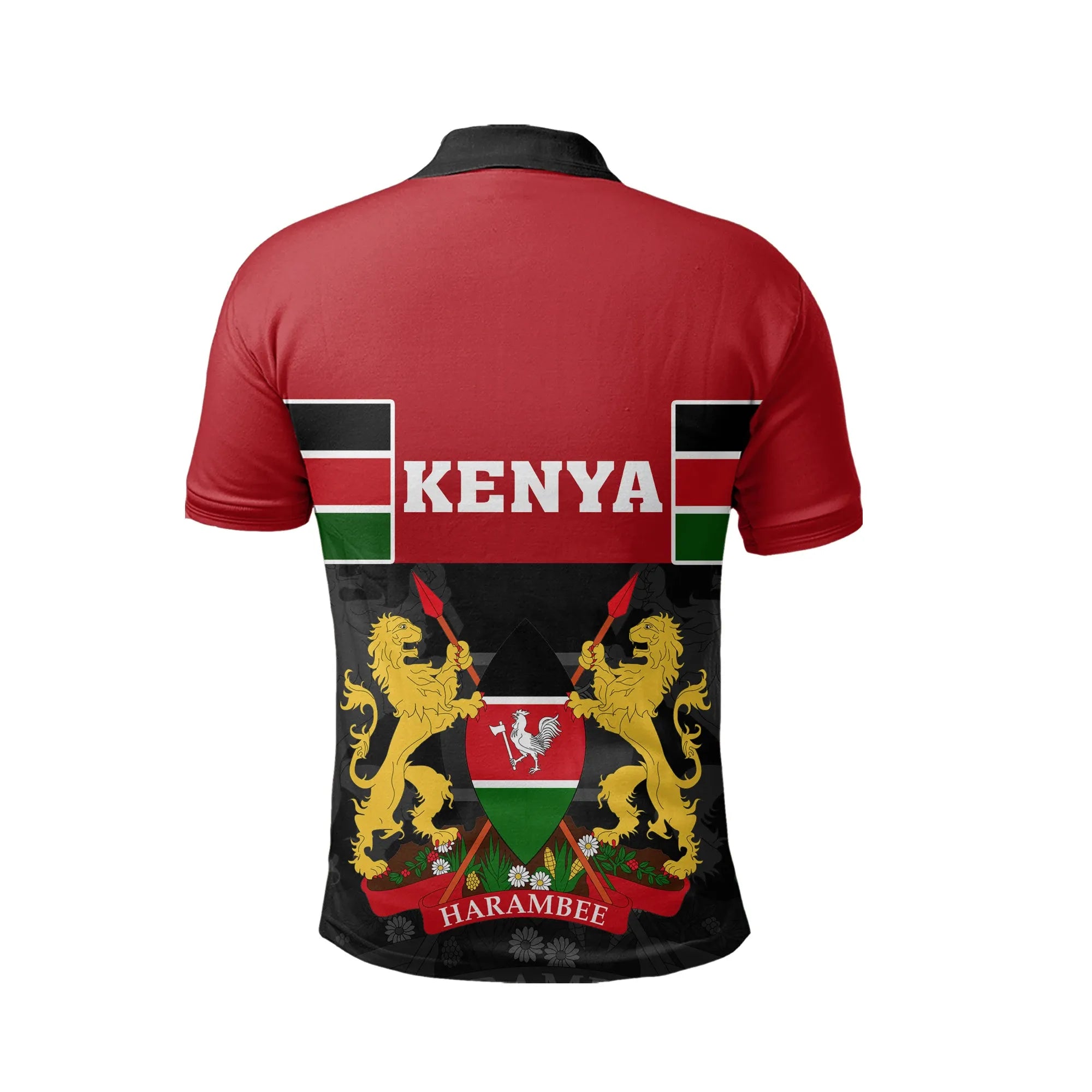 Kenya Flag Polo Shirt