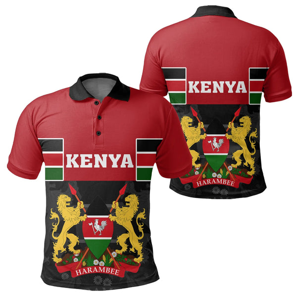 Kenya Flag Polo Shirt