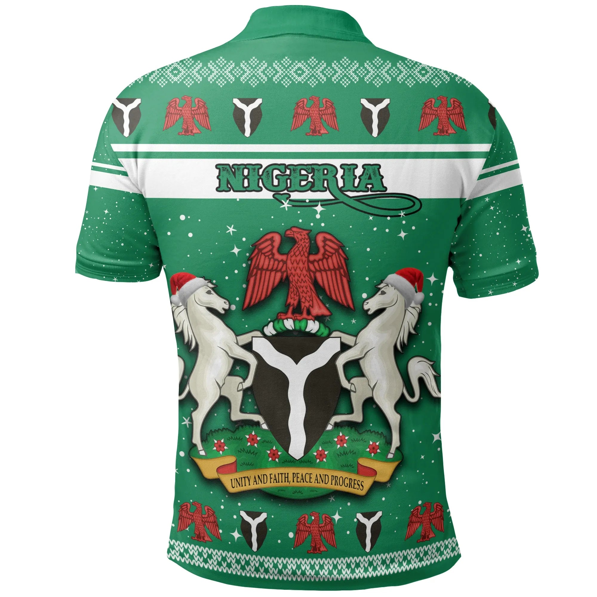 Nigeria Christmas Polo Shirt