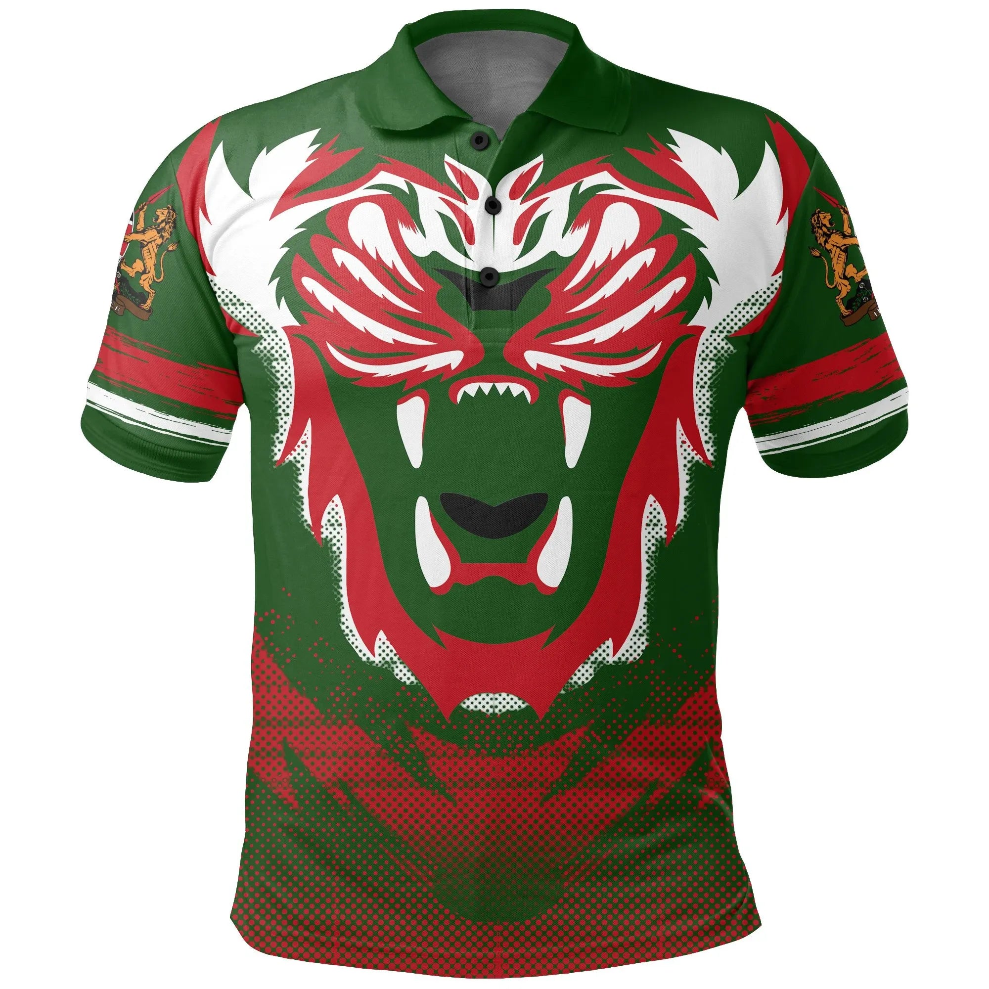 Kenya Flag Polo Shirt Lion King