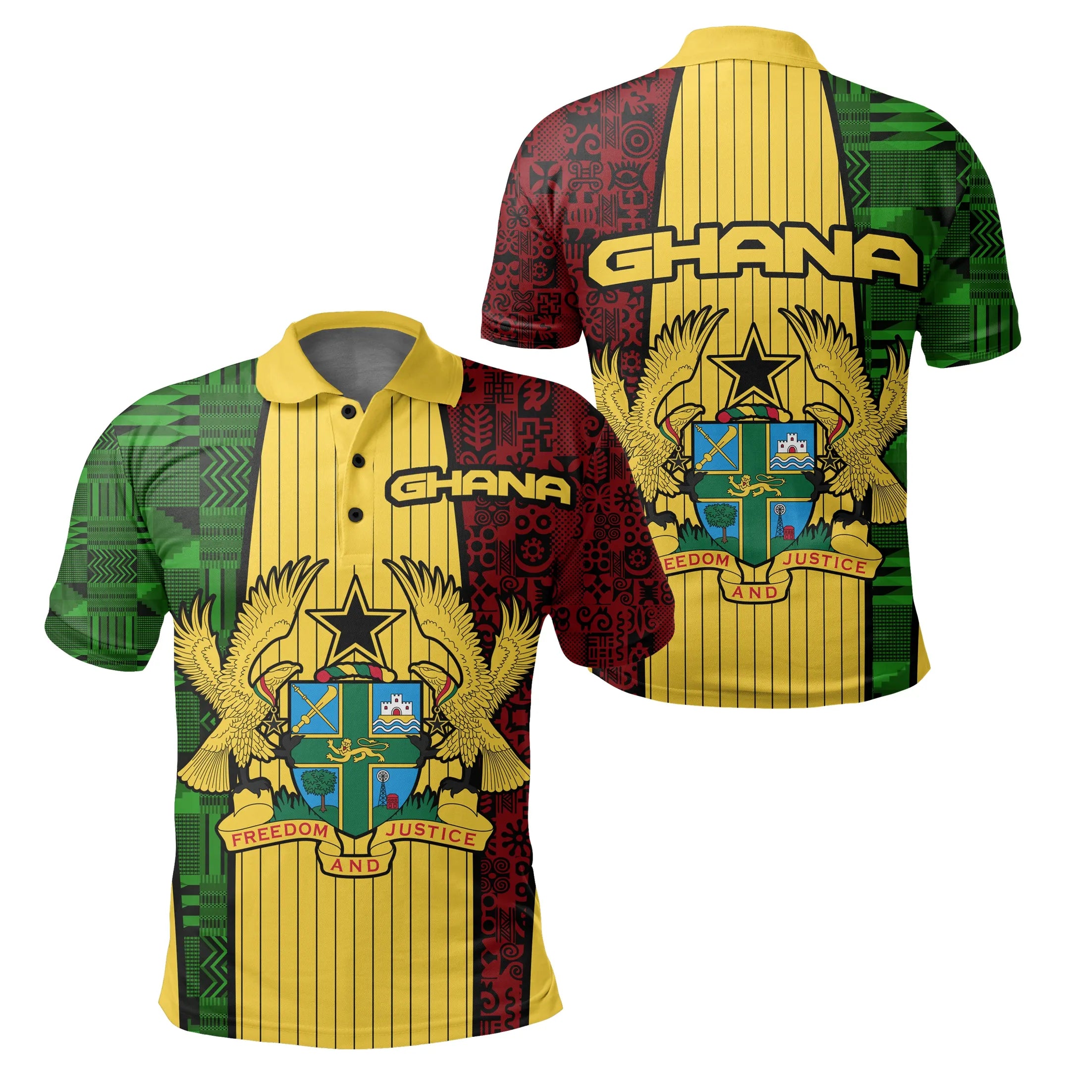 Ghana Coat Of Arms Polo Shirt