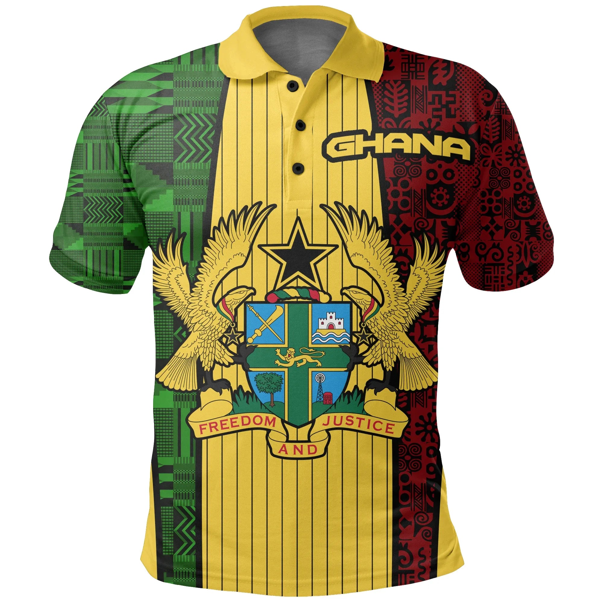 Ghana Coat Of Arms Polo Shirt