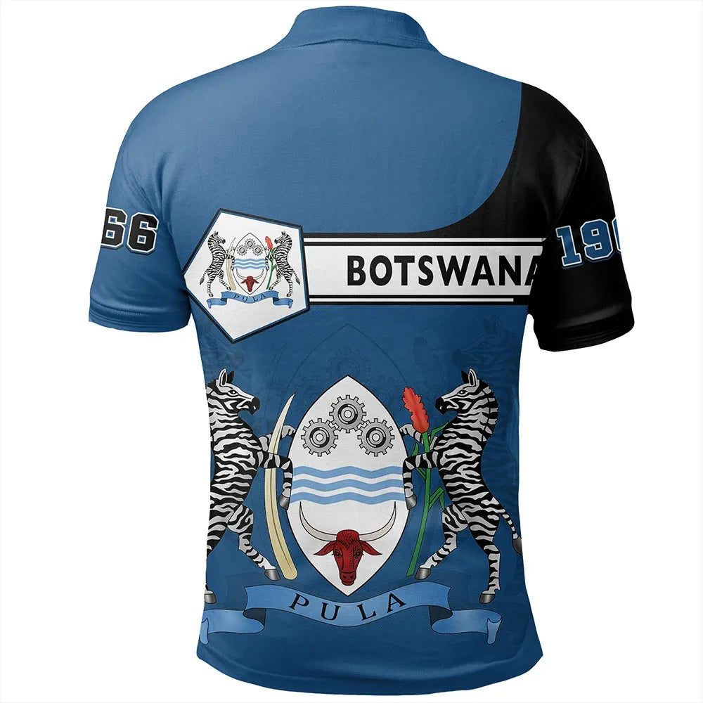 Custom Botswana Polo Shirt Pentagon Style