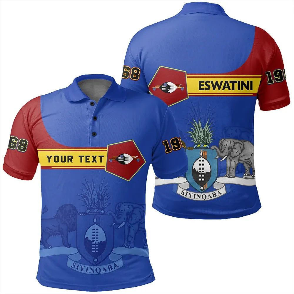 Custom Eswatini Polo Shirt Pentagon Style