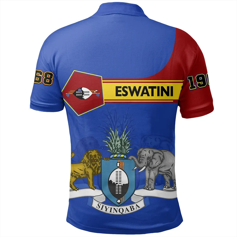 Custom Eswatini Polo Shirt Pentagon Style