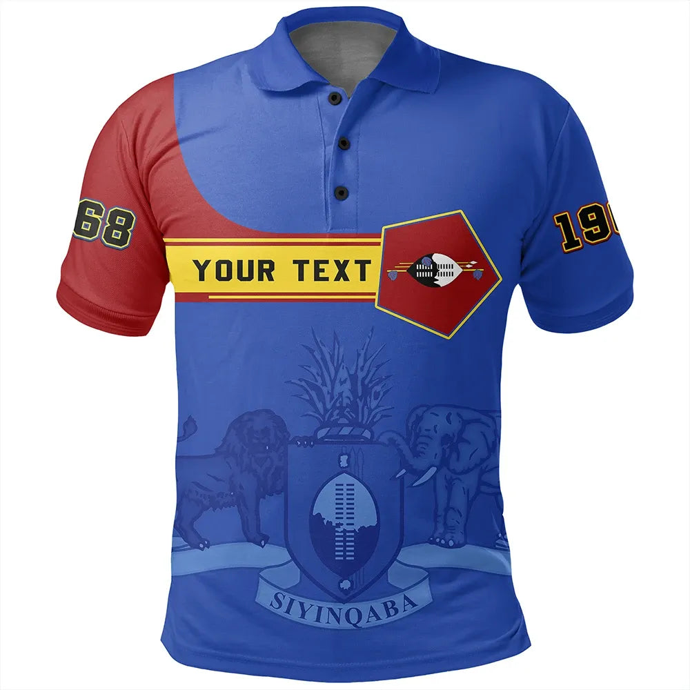 Custom Eswatini Polo Shirt Pentagon Style