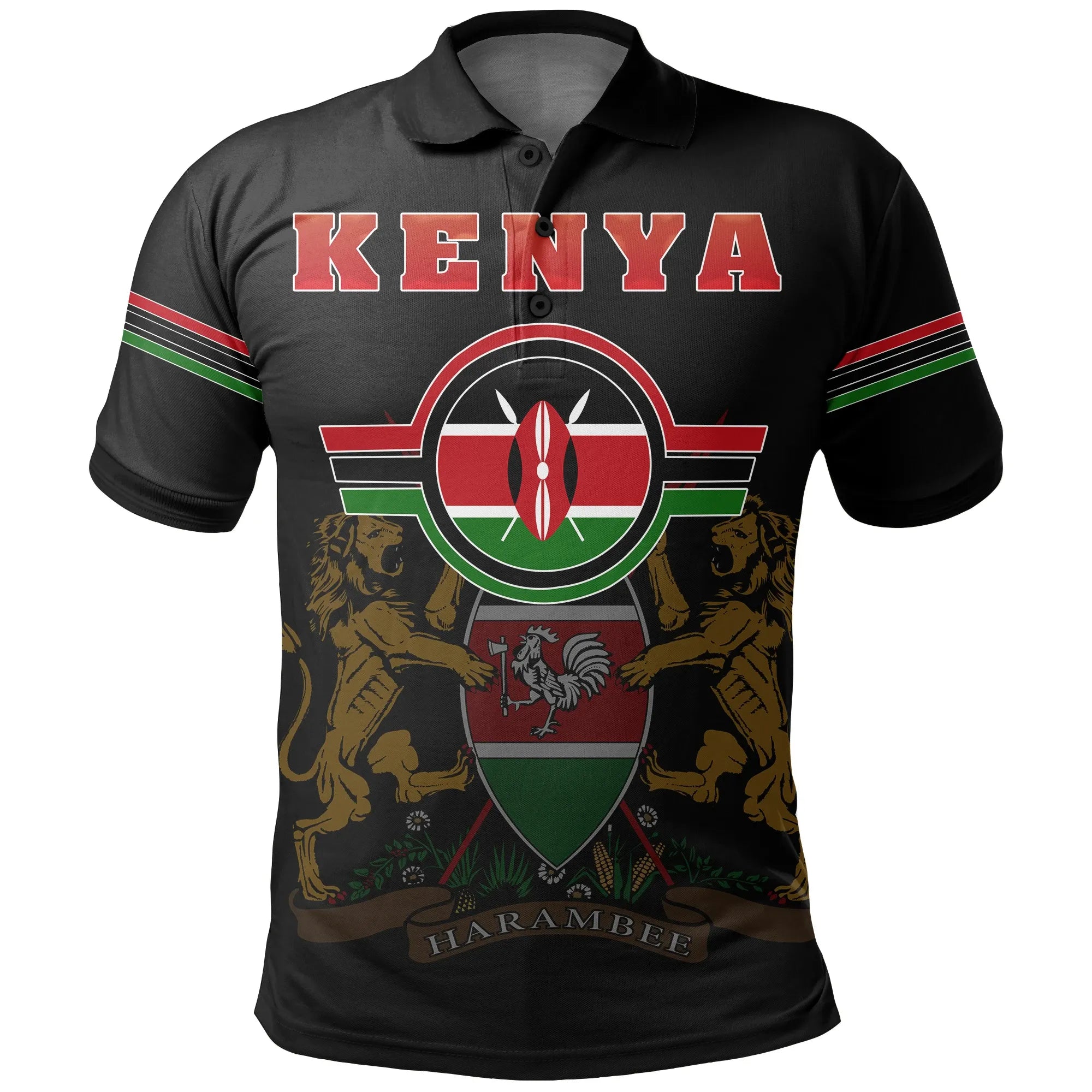 Kenya Grunge Polo Shirt