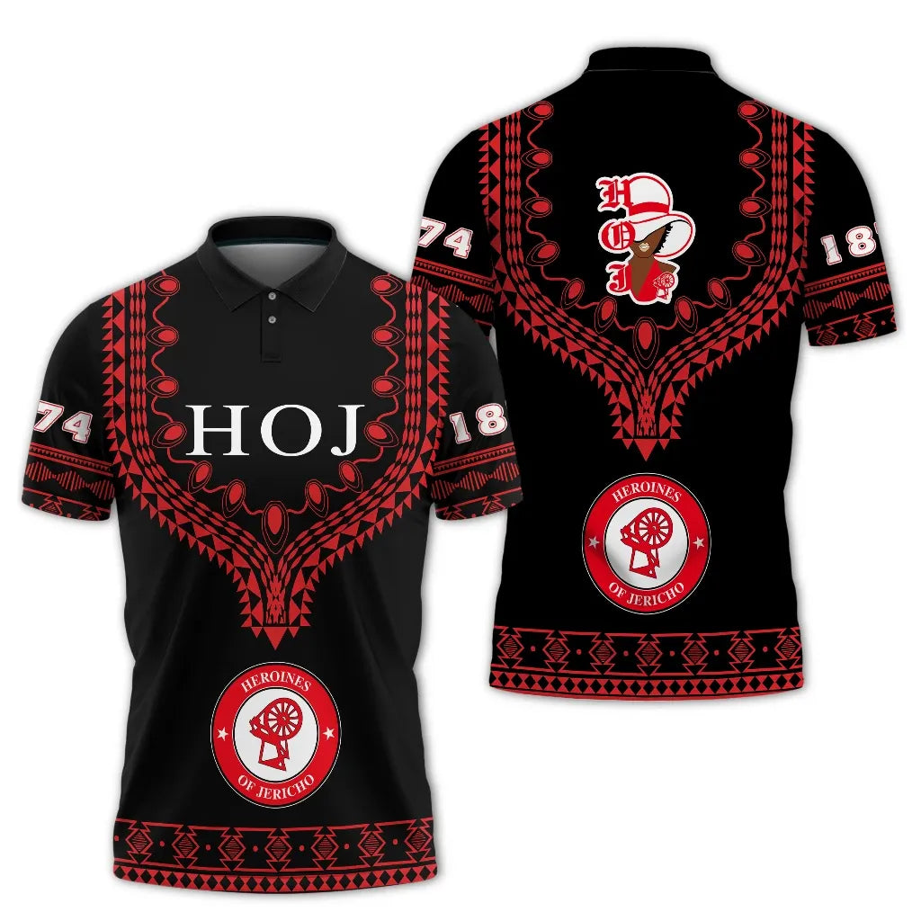 Polo - Heroines Of Jericho Dashiki Polo Shirt - Alva Style